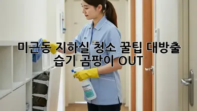 미근동 지하실 청소🧹 꿀팁 대방출! 습기, 곰팡이 OUT!